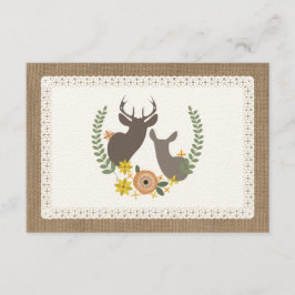 Burlap & Lace Inspire Fall Floral Deer RSVP