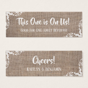 Burlap & Ornate Corners con Script, Entradas para