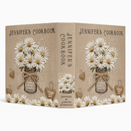 Burlap Rústico, Lace, Mason Jar Daisies