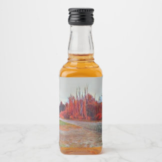 Burleigh Falls Paint Mini Liquer Etiqueta de Botel