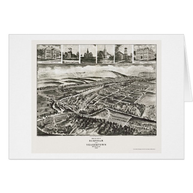 Burnham, mapa panorámico del PA - 1906 (Anverso (Horizontal))