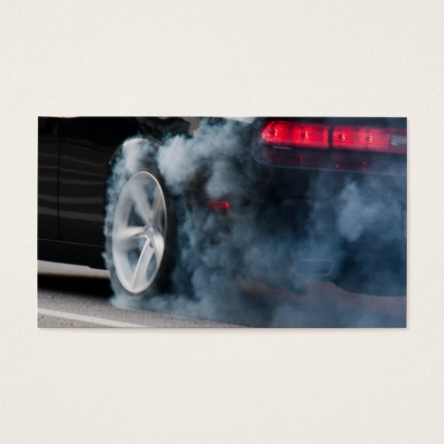 Burnout de coche negro (Frente)