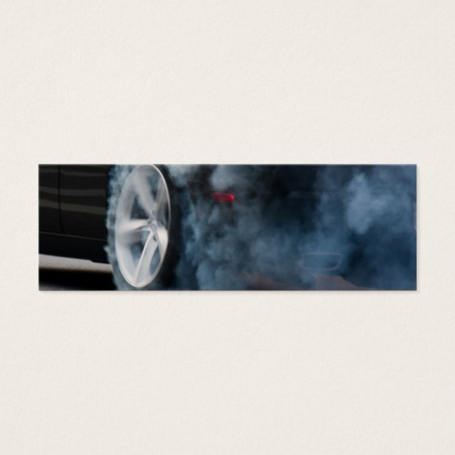 Burnout de coche negro (Frente)