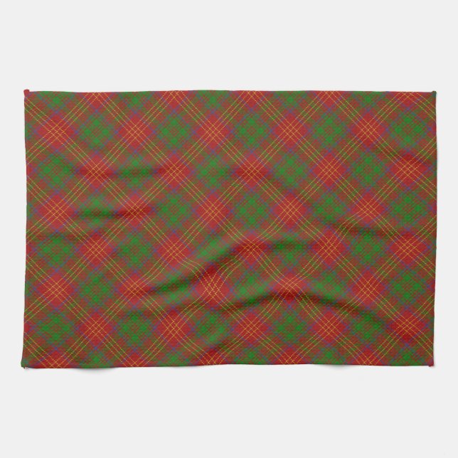 Burns Scottish Clan Tartan Kitchen Toalla (Horizontal)