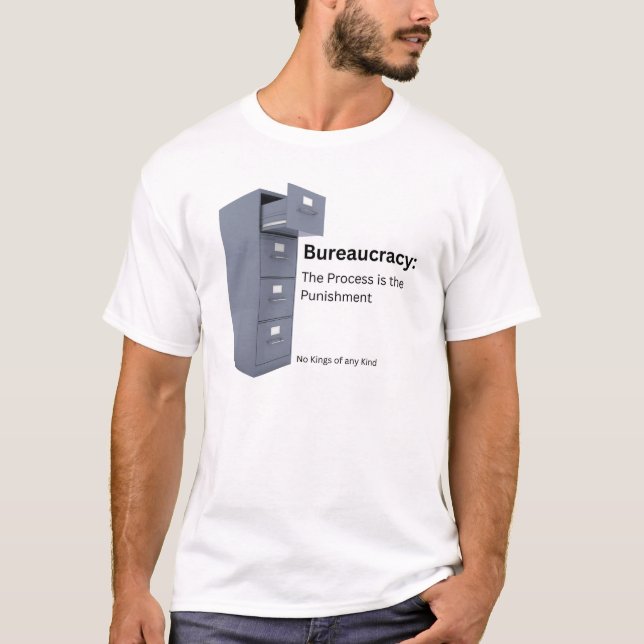 Burocracia - Camiseta masculina (Anverso)