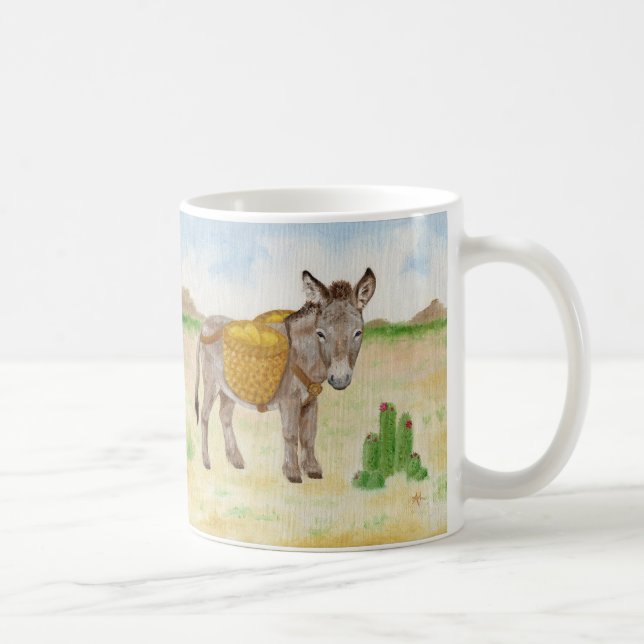 Burro con la taza de la cesta (Derecha)