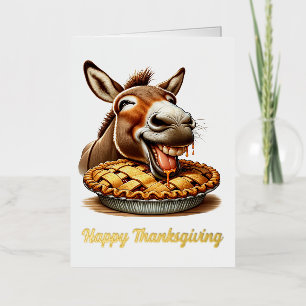 Burro de Acción de Gracias lindo