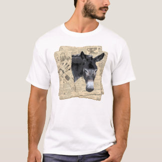 Burro de la camiseta de los hombres