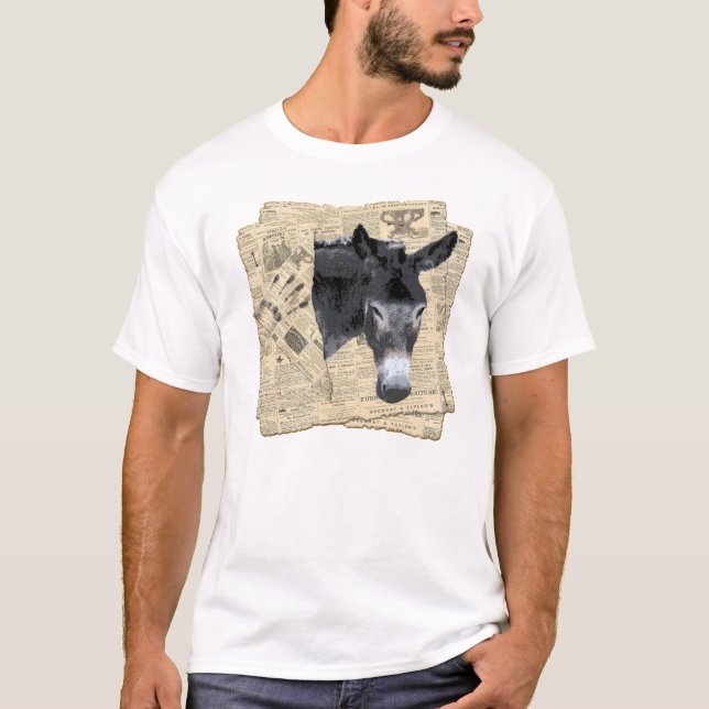 Burro de la camiseta de los hombres (Anverso)