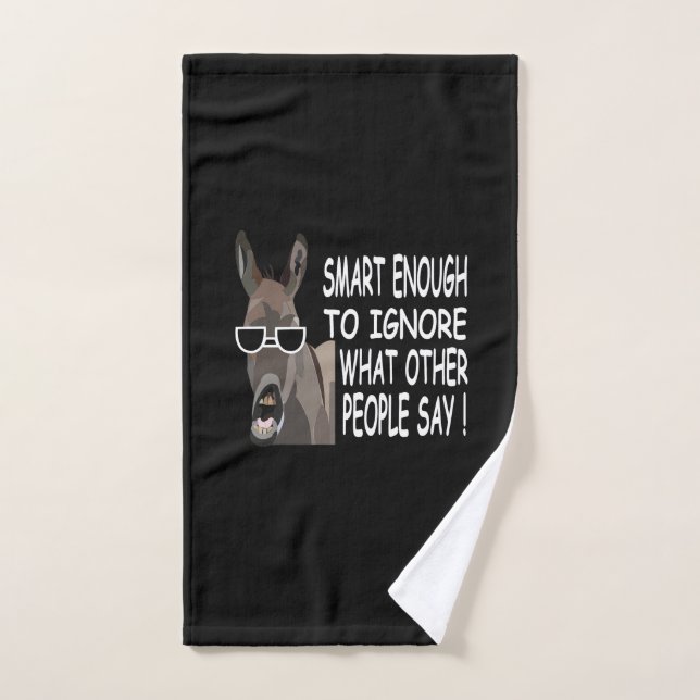 Burro Inteligente Genial  (Toalla de mano)