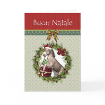 Burro italiano del navidad de Buon Natale