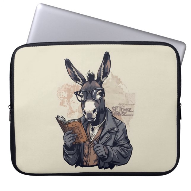 Burro Sabio — Funda para Portátil (Frente)