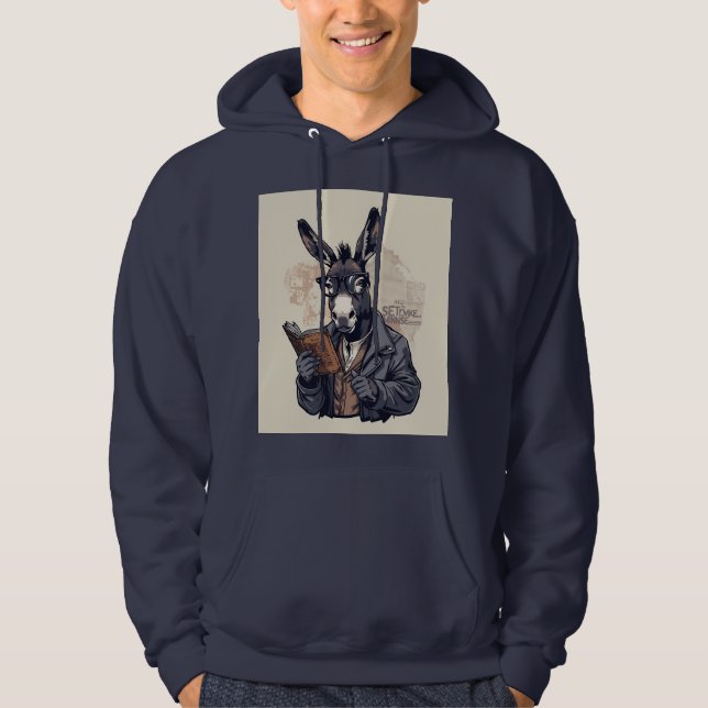 Burro Sabio — Sudadera con capucha (Anverso)