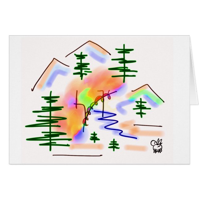 burro y arco iris (Anverso (Horizontal))