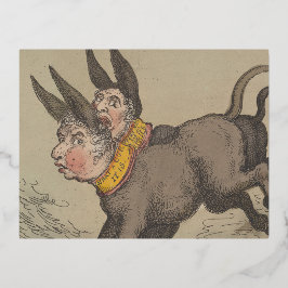 Burros - Postales de vacaciones de Relieve metaliz