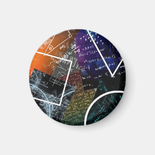 Burst de ecuaciones: imán de arte matemático