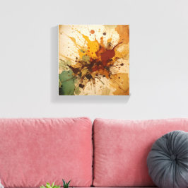 Burst de la tierra: arte de salpicadura de acuarel