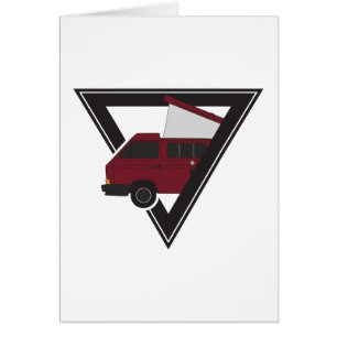 bus maroon triangular