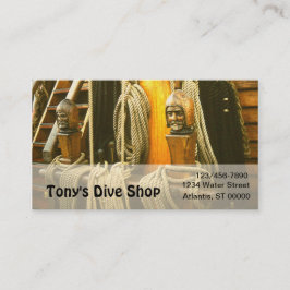 Bus. Tarjeta - Capstans de madera