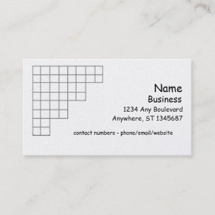 Bus. Tarjeta - Cuadrícula de esquina