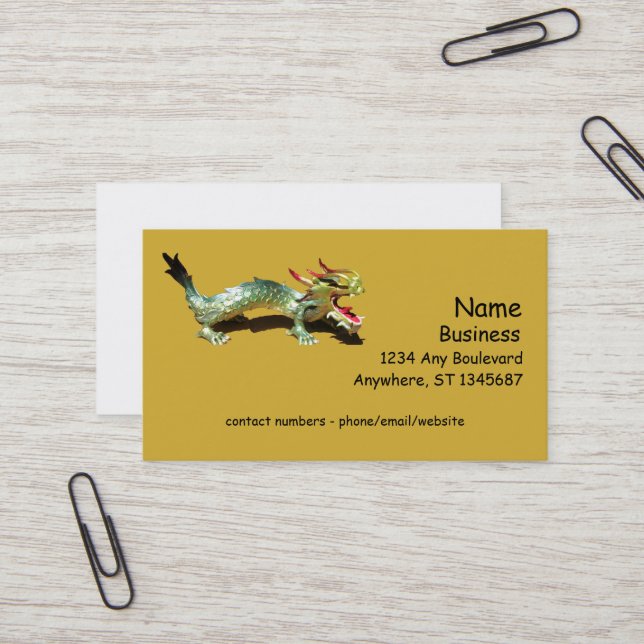 Bus. Tarjeta - Dragón (Anverso/Reverso In Situ)