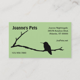 Bus. Tarjeta - Hummingbird