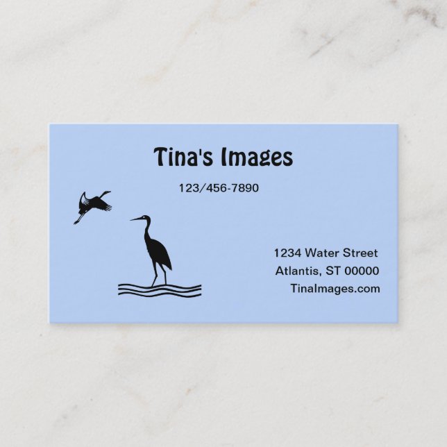 Bus. Tarjeta - Imágenes de pájaro (Anverso)