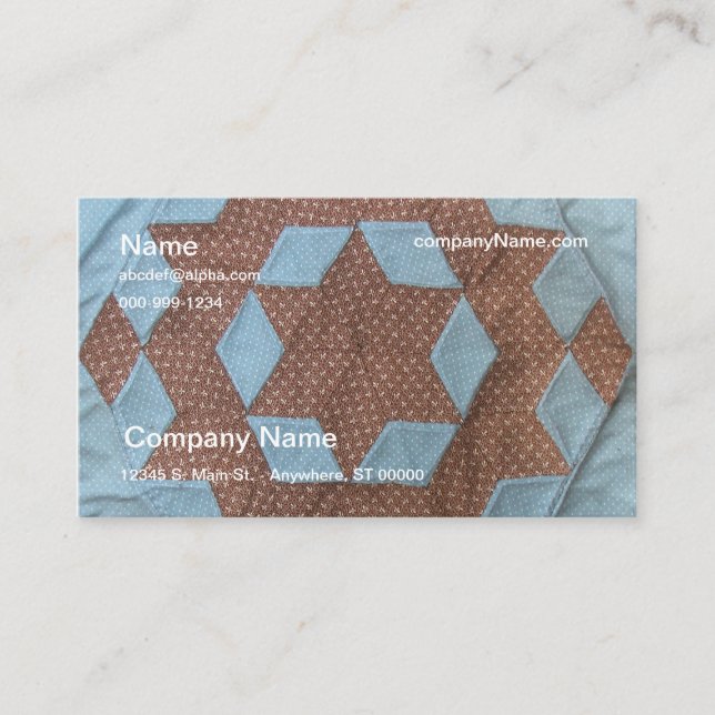 Bus. Tarjeta - Patrón de pliego (Anverso)