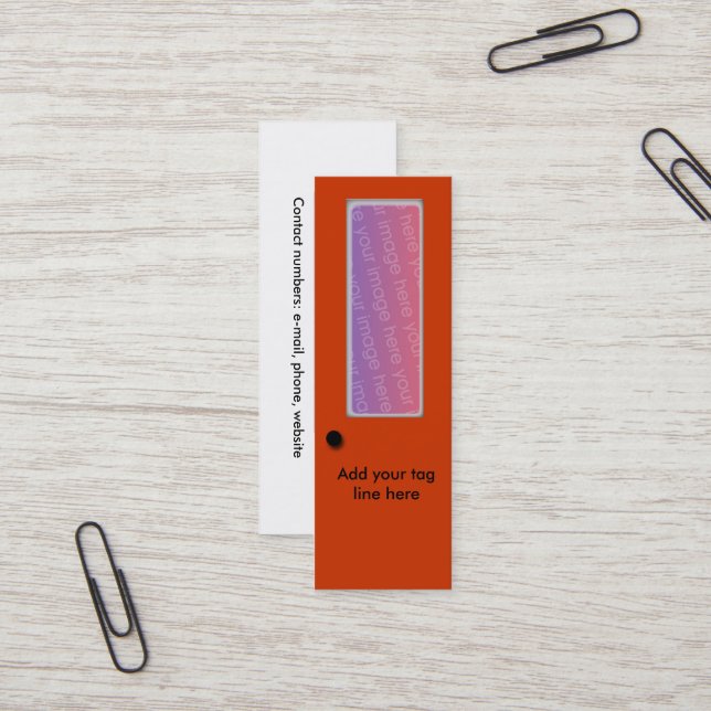 Bus. Tarjeta - puerta de oficina (Anverso/Reverso In Situ)