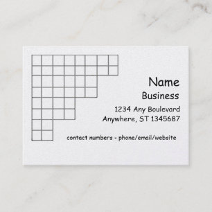 Bus. Tarjeta - rejilla de esquina