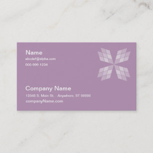 Bus. Tarjeta - Trabajo por trozos de diamantes