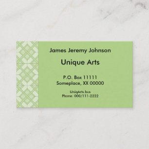 Bus. Tarjeta - Tres mosaicos de diamantes