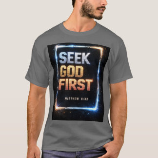 Busca a Dios Primero – Camiseta Cosmic Glow (Mateo
