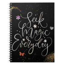 Busca Magia Todos los Días - Cuaderno Glitter Glam