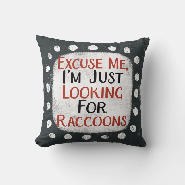 Buscando Cojín decorativo Raccoons (Anverso)