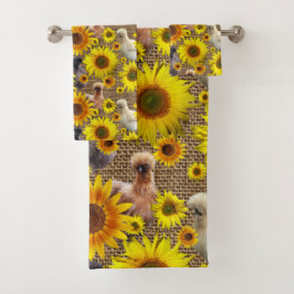 Buscando siquetes con girasoles en Burlap
