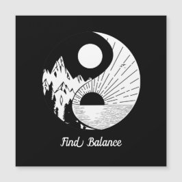 Buscar equilibrio Zen Yin Yang blanco negro