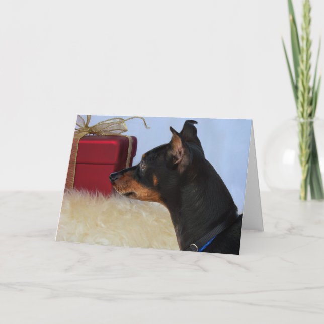 Buscar la tarjeta mínima del perro del Pin de (Anverso)