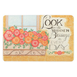 Buscar las bendiciones ocultas imán de 4" x 6"