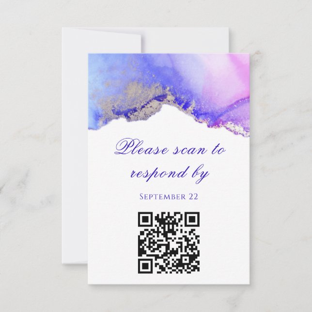 Buscar para responder a la tarjeta RSVP de boda (Anverso)