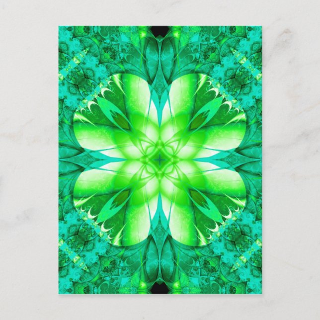 Buscar postales de Shamrock fractales (Anverso)