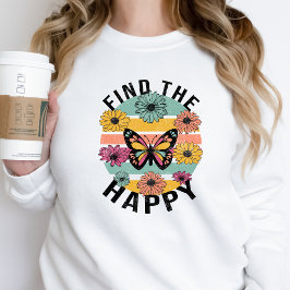 Buscar sudadera gráfica feliz para las mujeres de 