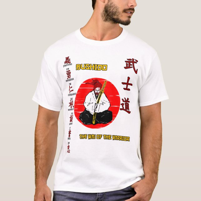 Bushido Playera básica para hombre (Anverso)