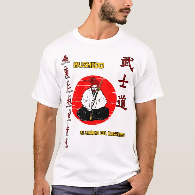 Bushido Playera básica para hombre (Anverso)