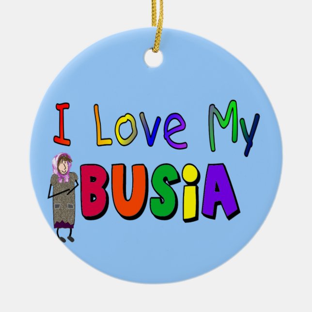 Busia "amo ornamento del navidad de mi Busia" (Frente)