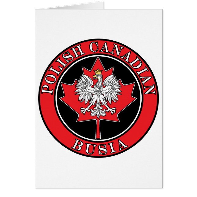 Busia de hoja de arce canadiense polaca (Frente)