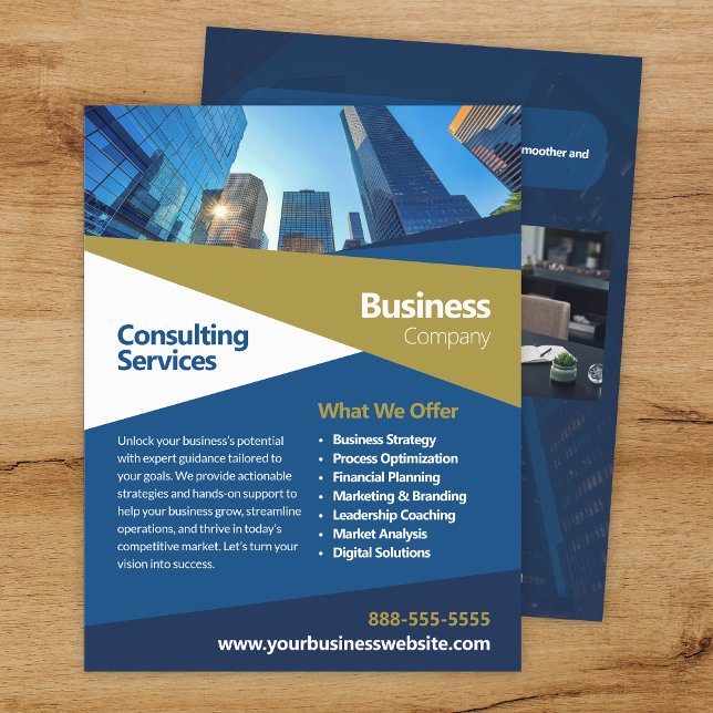 Business Consulting Corporate Flyer Template (Subido por el creador)