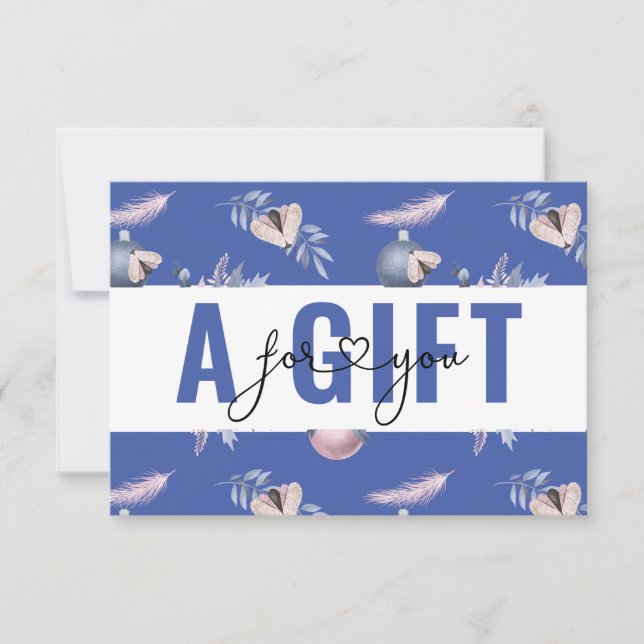 BUSINESS GIFT CERTIFICATE | Christmas  Pattern (Anverso)