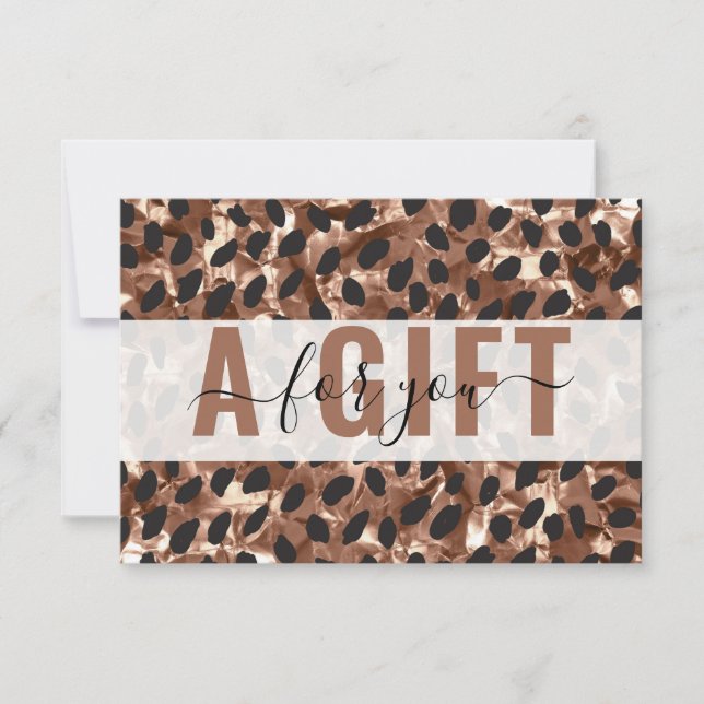 BUSINESS GIFT CERTIFICATE | Leopard Pattern (Anverso)
