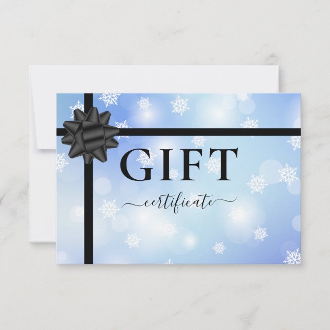 BUSINESS GIFT CERTIFICATE | Modern | Ribbon |  (Anverso)